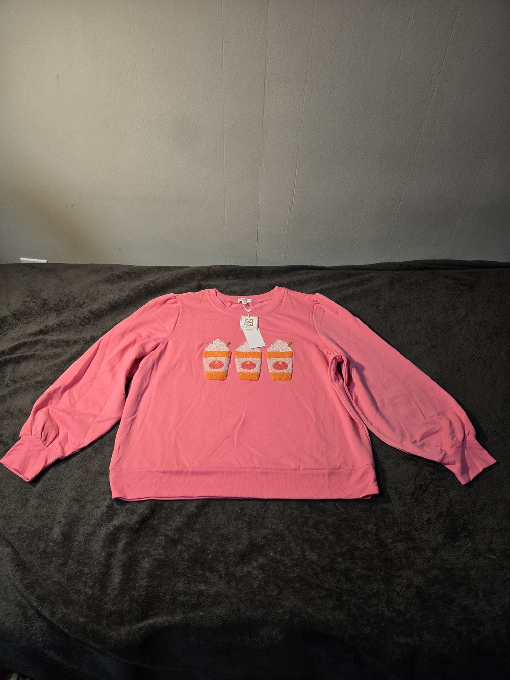 Mary Square Pink Shelby Sweatshirt Size 1X